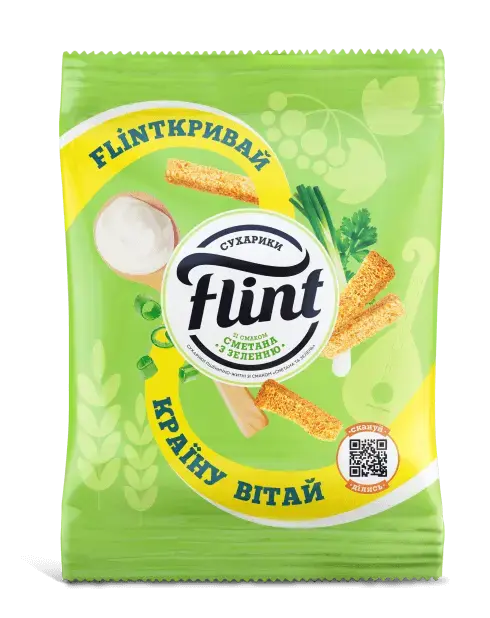 пачка сухариків Flint